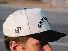 Raceland Inverted Logo Hat - Cream - Image 2